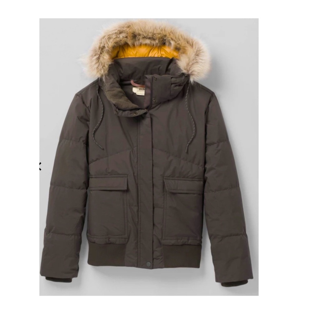 PrAna Kromata Down Bomber Jacket, Medium, EUC